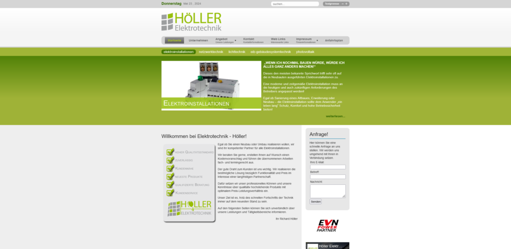 Screenshot 2024-05-23 at 20-43-45 Willkommen bei Elektrotechnik - Höller!